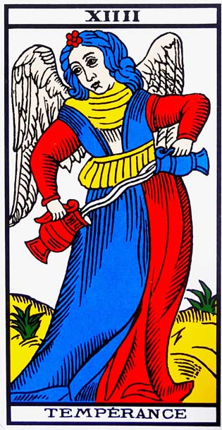 carte tarot 14 - La Tempérance